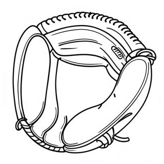 Vintage Baseball Glove Coloring Page 52277-43504