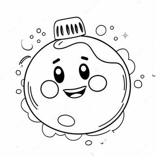 Cartoon Bomb With Happy Face Coloring Page 52287-43507