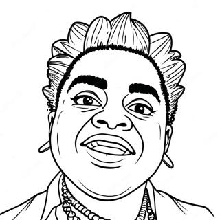 Kodak Black Coloring Page 52326-43530