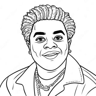 Kodak Black Coloring Page 52326-43531