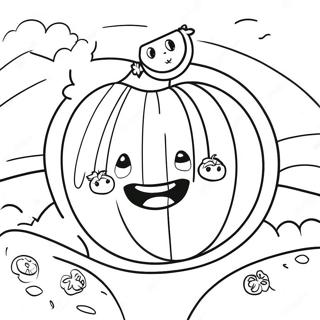 Melon Playground Coloring Page 52336-43538