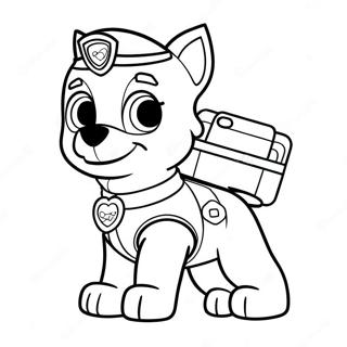 Paw Patrol Valentines Coloring Page 52346-43548