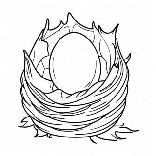 Dragon Egg Nest Coloring Page 52366-43558