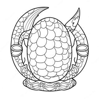 Colorful Dragon Egg Coloring Page 52367-43571