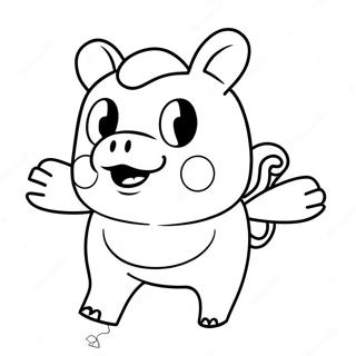 Roblox Piggy Kraxicorde Coloring Page 52386-43582