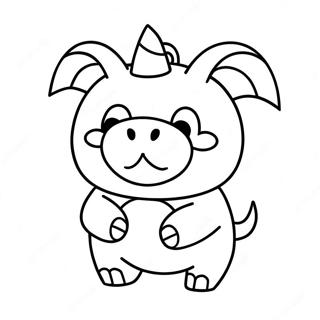 Roblox Piggy Kraxicorde Coloring Page 52386-43583