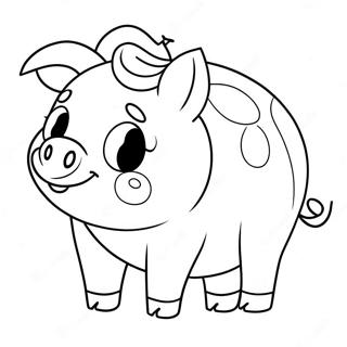 Kraxicorde Piggy Character Coloring Page 52387-43578