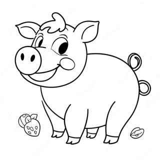 Kraxicorde Piggy Character Coloring Page 52387-43579