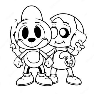 Bendy And The Dark Revival Coloring Page 52426-43615