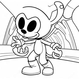 Bendy And The Dark Revival Coloring Page 52426-43616