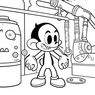 Bendy And The Dark Revival Coloring Pages