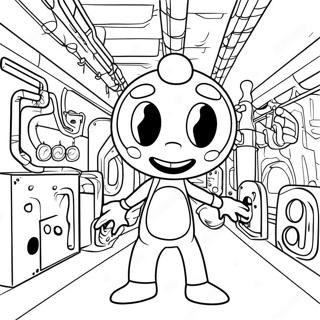 Bendy In A Creepy Factory Coloring Page 52427-43610