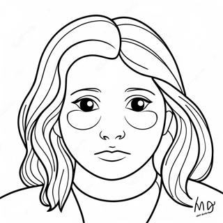 Sad Face Coloring Page 52436-43622