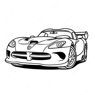 Dodge Viper Sports Car Coloring Page 52446-43626