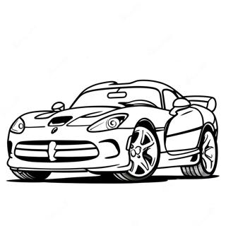 Dodge Viper Sports Car Coloring Page 52446-43627