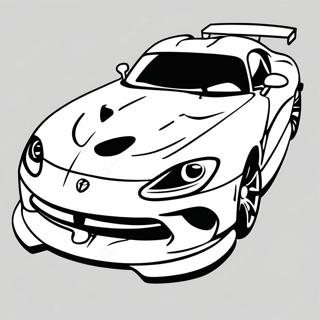 Dodge Viper In Motion Coloring Page 52447-43630