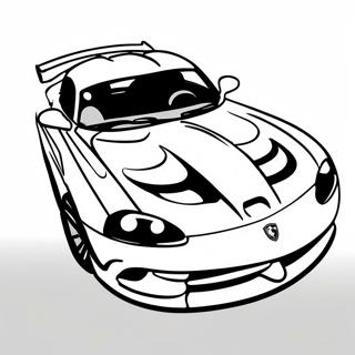 Dodge Viper In Motion Coloring Page 52447-43632