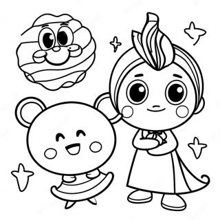 Colorful Baby Einstein Characters Coloring Page 52487-43657