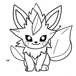 Jolteon Coloring Page 52496-43664