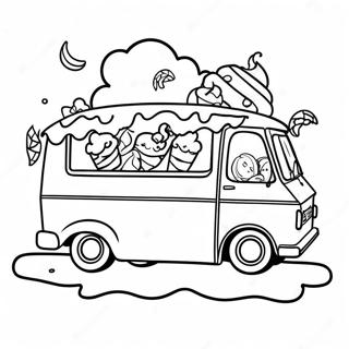 Ice Cream Truck Coloring Pages