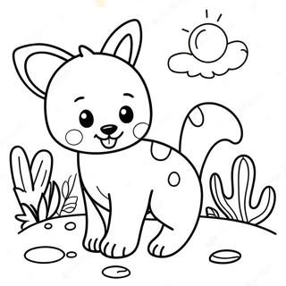 Cheerful Good Morning Animals Coloring Page 52517-43682