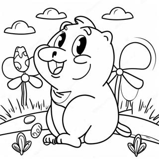 Cheerful Good Morning Animals Coloring Page 52517-43683