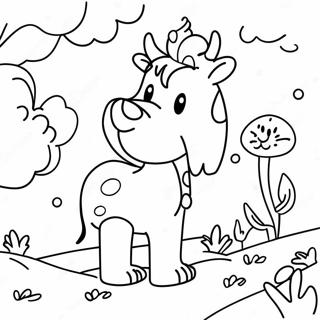 Cheerful Good Morning Animals Coloring Page 52517-43684