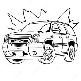 Gmc Yukon Coloring Page 52526-43728