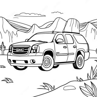 Gmc Yukon Adventure Coloring Page 52527-43690