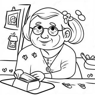 Get Well Soon Grandma Coloring Page 52536-43696