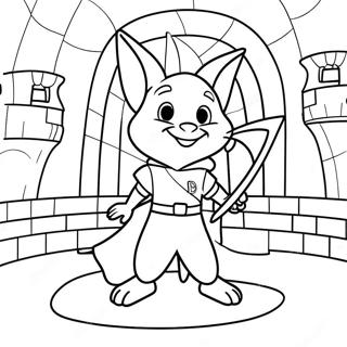 Brave Despereaux In The Castle Coloring Page 52547-43705