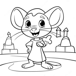 Brave Despereaux In The Castle Coloring Page 52547-43706