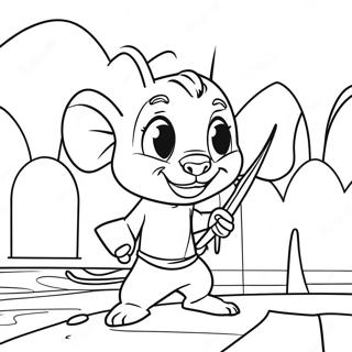 Brave Despereaux In The Castle Coloring Page 52547-43708