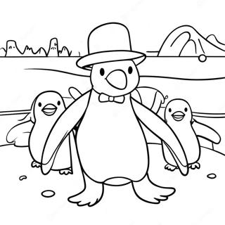 Adventurous Mr Popper With Penguins Coloring Page 52557-43714