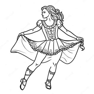 Irish Dance Coloring Page 52596-43739