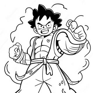 Luffy Gear 4 Snakeman Coloring Page 52626-43771