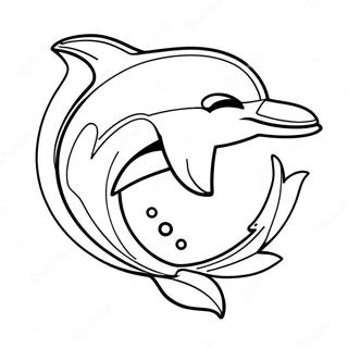 Miami Dolphins Logo Coloring Page 5262-4218