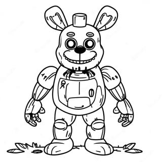 Full Body Springtrap Coloring Page 52646-43791