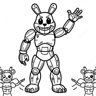 Full Body Springtrap Coloring Page 52646-43792