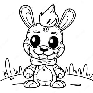 Springtrap In A Creepy Pose Coloring Page 52647-43787