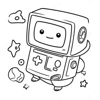 Bmo In Space Coloring Page 52657-43797