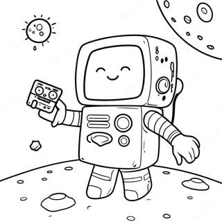 Bmo In Space Coloring Page 52657-43798