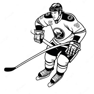 Buffalo Sabres Player Skating Coloring Page 52667-43806