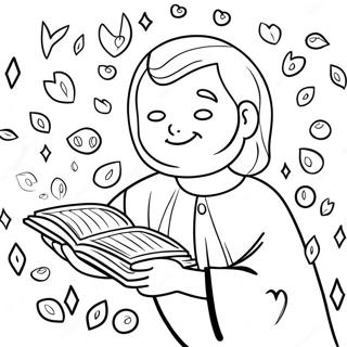 Children S Lord S Prayer Illustrated Coloring Page 52677-43815