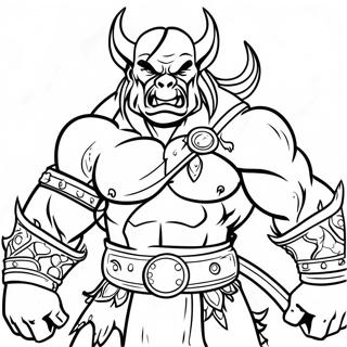 Epic Orc Warrior Coloring Page 52687-43824