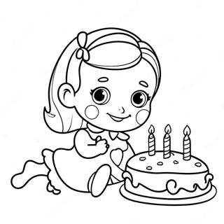 Cute Happy Birthday Aunt Coloring Page 52697-43829