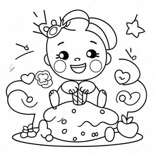 Cute Happy Birthday Aunt Coloring Page 52697-43831