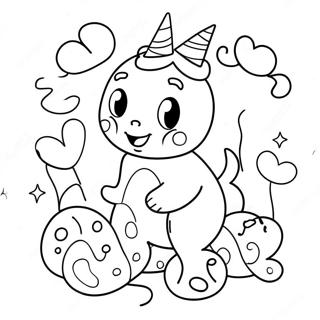 Cute Happy Birthday Aunt Coloring Page 52697-43832