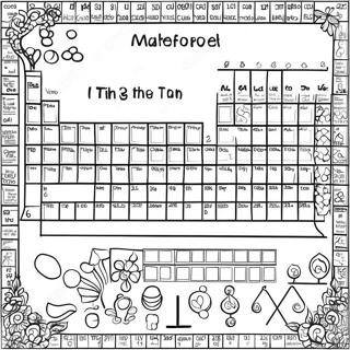 Periodic Table Activity Coloring Pages