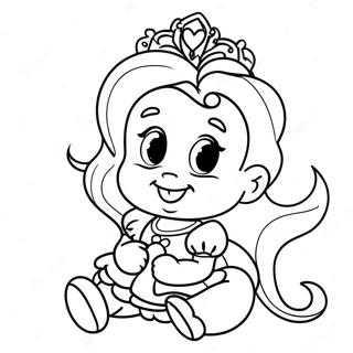 Baby Disney Princess Coloring Pages